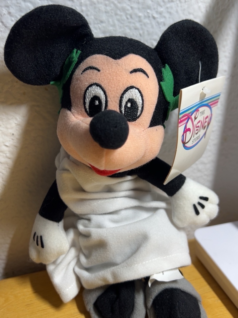Disney Toga Mickey Mouse Plush in Classic Black & White